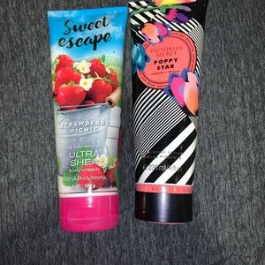 Victoria secret and bath and body works